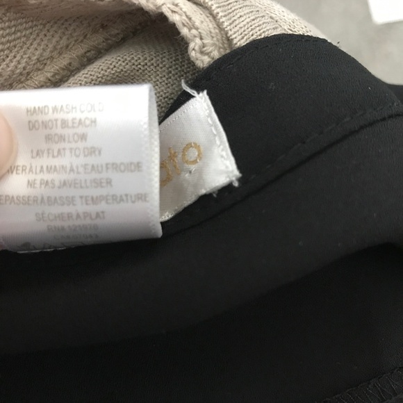 3/$15 Jealous tomato black draped long sleeve top - Picture 7 of 7